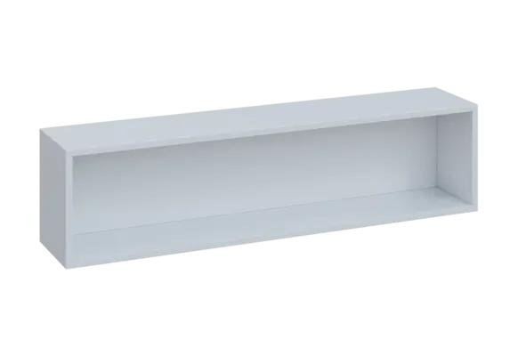 BPB - 120 police na zeď, 240x1200x300, bílá